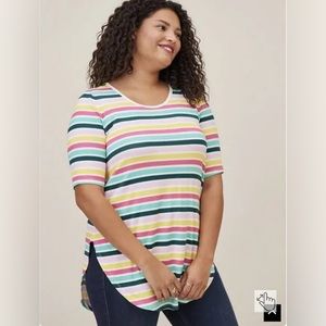 TORRID STRIPES TOP SIZE 4x